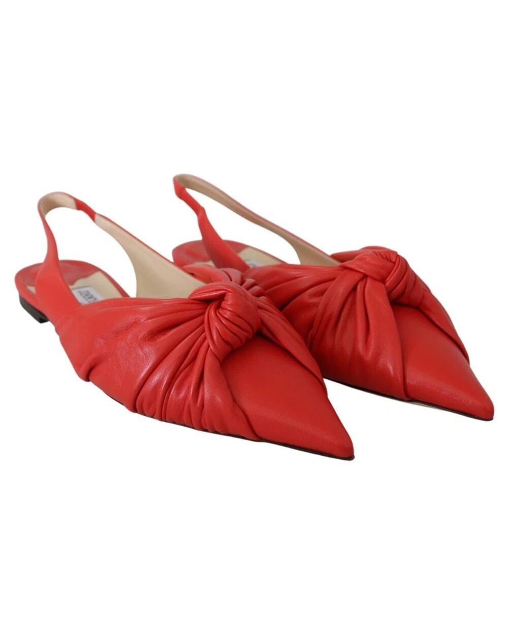 NWB Jimmy Choo Annabell 85 Slingback Leather Slingbacks Red Womens Size 36